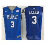 NCAA Duke Blue Devils #3 Grayson Allen Royal Blue Basketball Stitched Jerseys