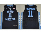 North Carolina #11 Brice Johnson Black Basketball Stitched NCAA Jersey