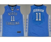 North Carolina #11 Brice Johnson Blue Basketball Stitched NCAA Jersey