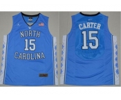 North Carolina #15 Vince Carter Blue Stitched NCAA Jersey