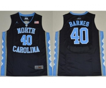 North Carolina #40 Harrison Barnes Black Basketball Stitched NCAA Jersey