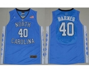 North Carolina #40 Harrison Barnes Blue Stitched NCAA Jersey