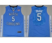 North Carolina #5 Marcus Paige Blue Basketball Stitched NCAA Jersey