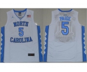 North Carolina #5 Marcus Paige White Basketball Stitched NCAA Jersey