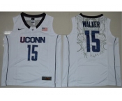 UConn Huskies #15 Kemba Walker White Basketball Stitched NCAA Jersey