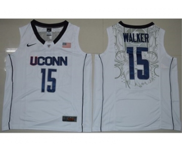 UConn Huskies #15 Kemba Walker White Basketball Stitched NCAA Jersey