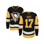 Adidas Men Pittsburgh Penguins #17 Bryan Rust Black Alternate Authentic Stitched NHL Jersey