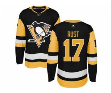 Adidas Men Pittsburgh Penguins #17 Bryan Rust Black Alternate Authentic Stitched NHL Jersey