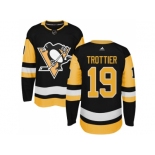 Adidas Men Pittsburgh Penguins #19 Bryan Trottier Black Alternate Authentic Stitched NHL Jersey