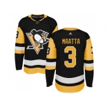 Adidas Men Pittsburgh Penguins #3 Olli Maatta Black Alternate Authentic Stitched NHL Jersey