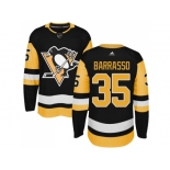 Adidas Men Pittsburgh Penguins #35 Tom Barrasso Black Alternate Authentic Stitched NHL Jersey