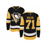 Adidas Men Pittsburgh Penguins #71 Evgeni Malkin Black Alternate Authentic Stitched NHL Jersey