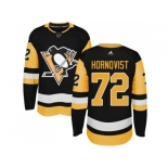 Adidas Men Pittsburgh Penguins #72 Patric Hornqvist Black Alternate Authentic Stitched NHL Jersey