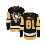 Adidas Men Pittsburgh Penguins #81 Phil Kessel Black Alternate Authentic Stitched NHL Jersey