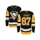 Adidas Men Pittsburgh Penguins #87 Sidney Crosby Black Alternate Authentic Stitched NHL Jersey