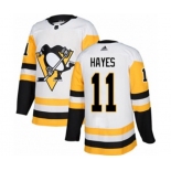 Adidas Pittsburgh Penguins #11 Jimmy Hayes Authentic White Away NHL Jersey