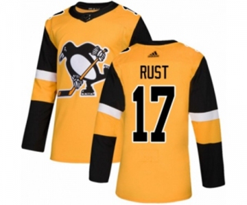 Adidas Pittsburgh Penguins #17 Bryan Rust Authentic Gold Alternate NHL Jersey