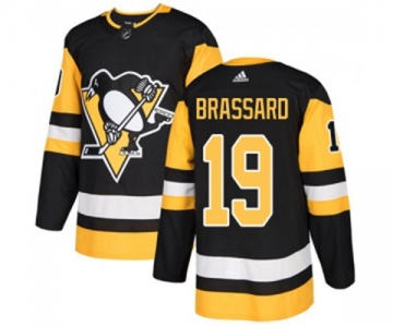 Adidas Pittsburgh Penguins #19 Derick Brassard Authentic Black Home NHL Jersey