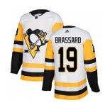 Adidas Pittsburgh Penguins #19 Derick Brassard Authentic White Away NHL Jersey