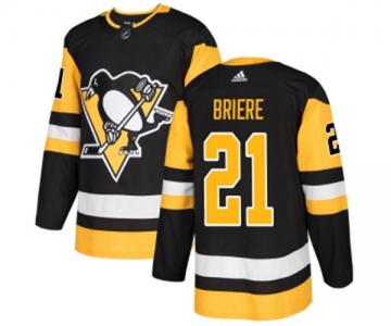 Adidas Pittsburgh Penguins #21 Michel Briere Authentic Black Home NHL Jersey