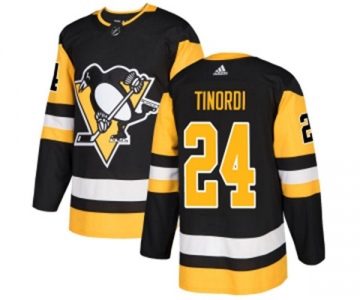 Adidas Pittsburgh Penguins #24 Jarred Tinordi Authentic Black Home NHL Jersey