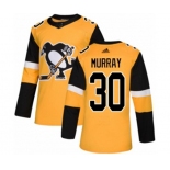 Adidas Pittsburgh Penguins #30 Matt Murray Authentic Gold Alternate NHL Jersey