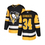 Adidas Pittsburgh Penguins #34 Tom Kuhnhackl Premier Black Home NHL Jersey