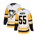 Adidas Pittsburgh Penguins #55 Larry Murphy Authentic White Away NHL Jersey