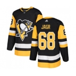 Adidas Pittsburgh Penguins #68 Jaromir Jagr Authentic Black Home NHL Jersey