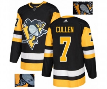 Adidas Pittsburgh Penguins #7 Matt Cullen Authentic Black Fashion Gold NHL Jersey