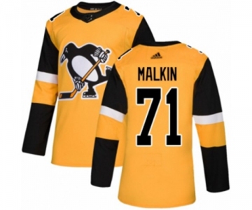 Adidas Pittsburgh Penguins #71 Evgeni Malkin Authentic Gold Alternate NHL Jersey