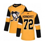 Adidas Pittsburgh Penguins #72 Patric Hornqvist Authentic Gold Alternate NHL Jersey