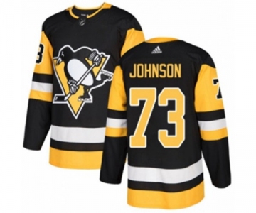 Adidas Pittsburgh Penguins #73 Jack Johnson Authentic Black Home NHL Jersey