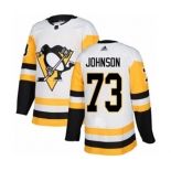 Adidas Pittsburgh Penguins #73 Jack Johnson Authentic White Away NHL Jersey