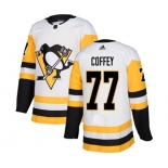 Adidas Pittsburgh Penguins #77 Paul Coffey Authentic White Away NHL Jersey