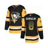 Adidas Pittsburgh Penguins #8 Brian Dumoulin Authentic Black Drift Fashion NHL Jersey