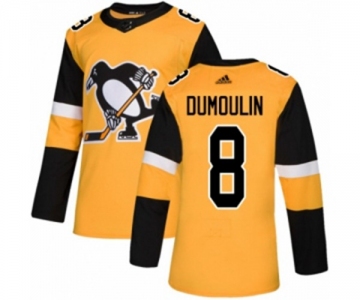 Adidas Pittsburgh Penguins #8 Brian Dumoulin Authentic Gold Alternate NHL Jersey