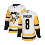 Adidas Pittsburgh Penguins #8 Brian Dumoulin Authentic White Away NHL Jersey