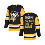 Adidas Pittsburgh Penguins #87 Sidney Crosby Authentic Black Drift Fashion NHL Jersey