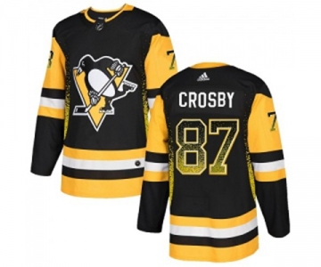 Adidas Pittsburgh Penguins #87 Sidney Crosby Authentic Black Drift Fashion NHL Jersey