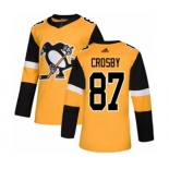 Adidas Pittsburgh Penguins #87 Sidney Crosby Authentic Gold Alternate NHL Jersey