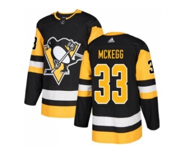 Men Adidas Pittsburgh Penguins #33 Greg McKegg Black Home Authentic Stitched NHL Jersey