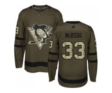 Men Adidas Pittsburgh Penguins #33 Greg McKegg Green Salute to Service Stitched NHL Jersey