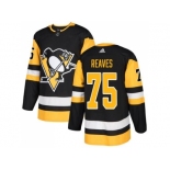 Men Adidas Pittsburgh Penguins #75 Ryan Reaves Black Home Authentic Stitched NHL Jersey