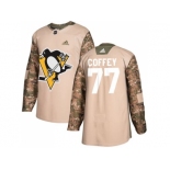 Men Adidas Pittsburgh Penguins #77 Paul Coffey Camo Authentic 2017 Veterans Day Stitched NHL Jersey