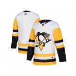 Men Adidas Pittsburgh Penguins Blank White Road Authentic Stitched NHL Jersey