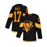 Men's Penguins #17 Bryan Rust Black 2019 Stadium Series Stitched Hockey Jersey