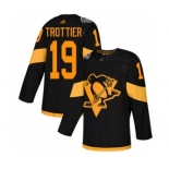 Men's Penguins #19 Bryan Trottier Black 2019 Stadium Series Stitched Hockey Jersey