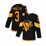 Men's Penguins #3 Olli Maatta Black 2019 Stadium Series Stitched Hockey Jersey