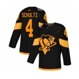 Men's Penguins #4 Justin Schultz Black 2019 Stadium Series Stitched Hockey Jersey